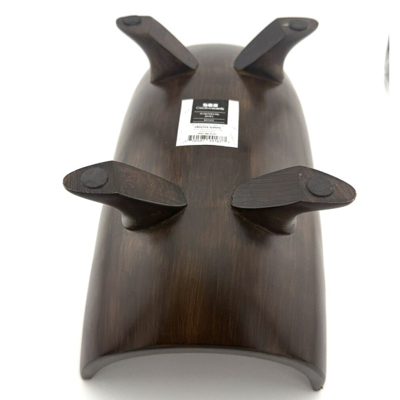 Creative Scents Schonwerk Resin Crackled Decorative Centerpiece Bowl 10” SCRATCH - Picture 9 of 10